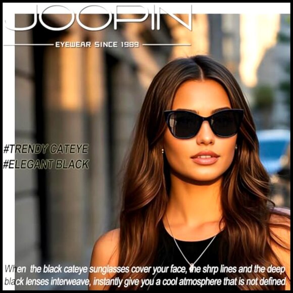 Oversized Cateye Sunglasses Polarized UV400 Protection Acetate TR90 Frame main image 7